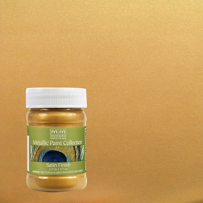 Modern Masters 6 oz Modern Masters ME194 Iridescent Gold Metallic Paint Collection, Satin Water-Based Decorative Metallic Paint - Image 2